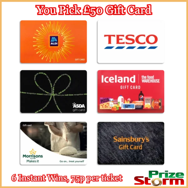 You Pick £50 Grocery Gift Card
