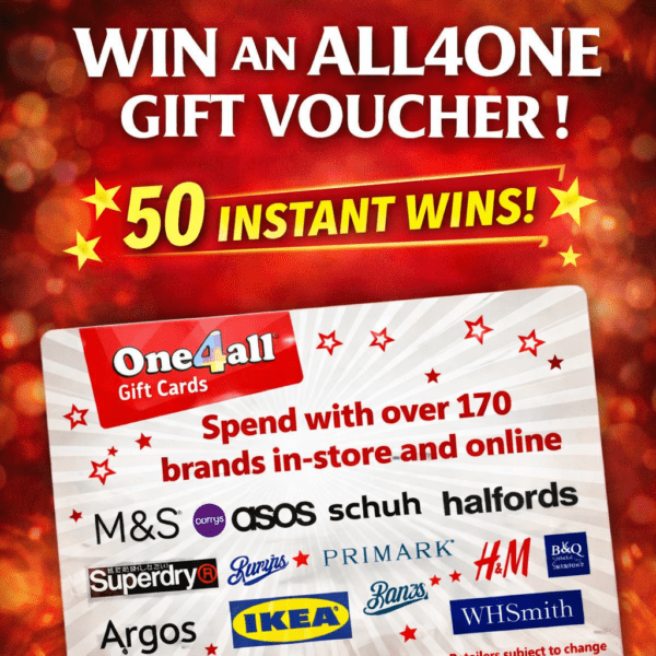 Win A £100 ONE4ALL Gift Card  or  £80 Cash Alternative
