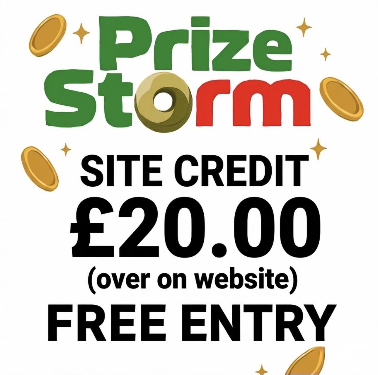 FREE March 2026 £20:00 Site Credit Free to Enter